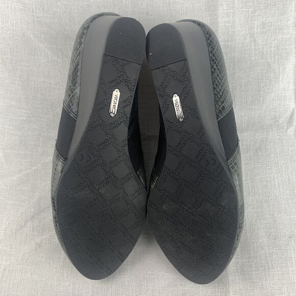 Vionic Stanton Wedge Heel Booties Faux Snakeskin Women's 8.5 Ankle Boots  (0685) - Picture 5 of 8